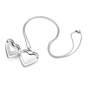 Silver Love locket. Vintage floral heart NWT Fast Ship. Engraved.